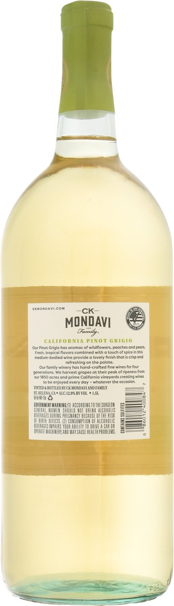 slide 3 of 9, Ck Mondavi California Pinot Grigio 1.5 l, 1.50 liter