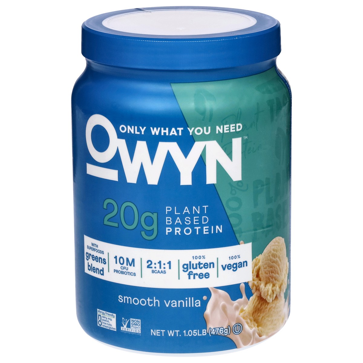 slide 1 of 4, OWYN Smooth Vanilla Greens Blend with Superfoods 1.05 lb, 1.1 lb