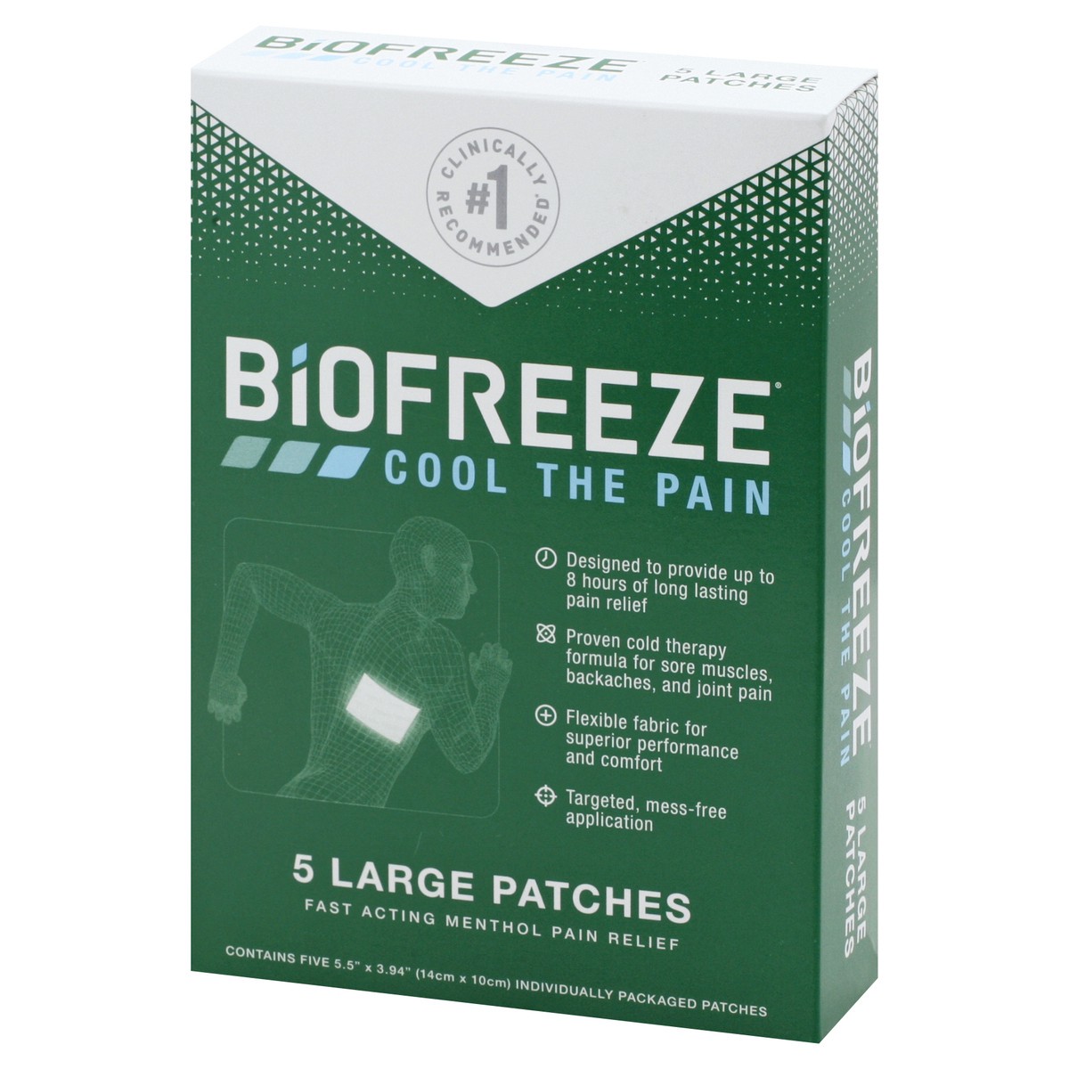 slide 4 of 9, Biofreeze Patches 5 ea, 5 ct