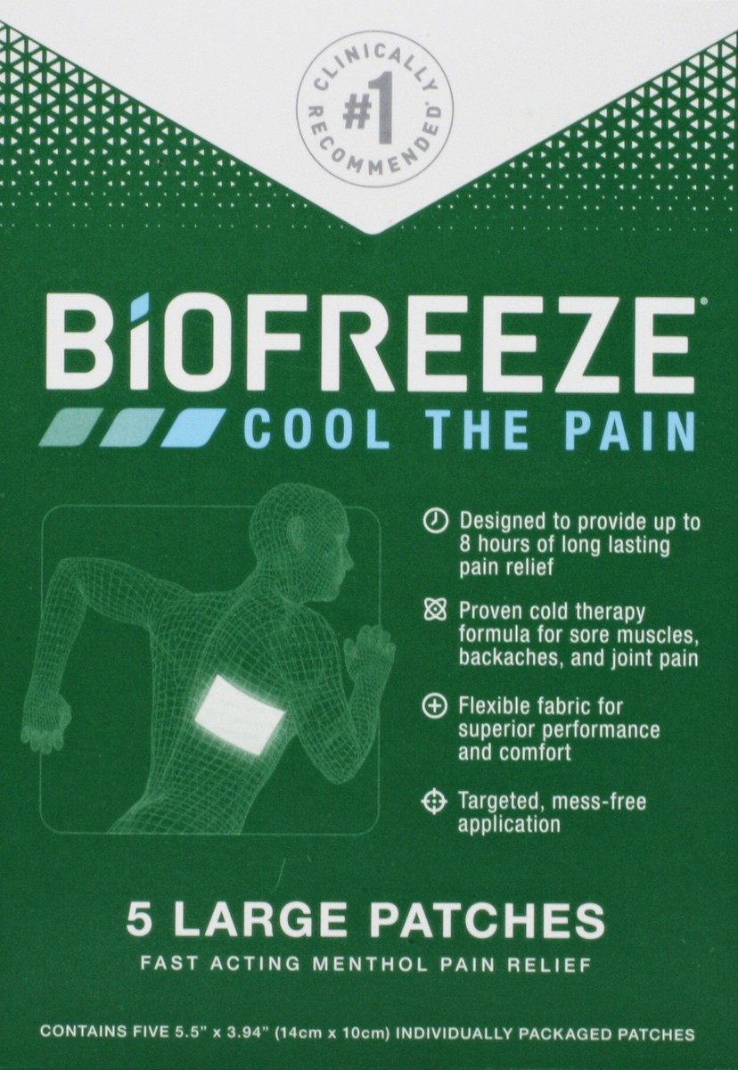 slide 8 of 9, Biofreeze Patches 5 ea, 5 ct