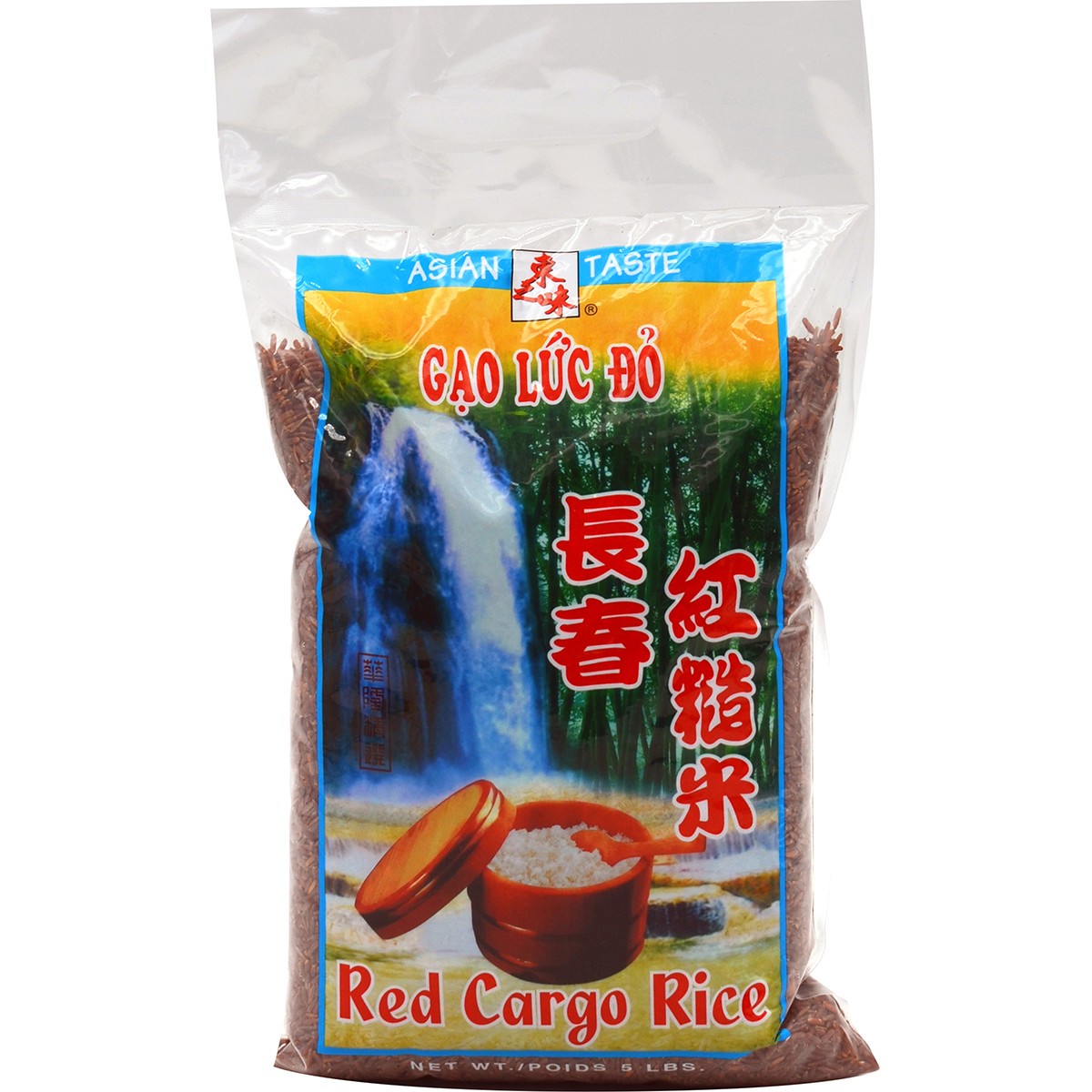 slide 1 of 6, Asian Taste Asn/Tas Red Cargo Rice, 5 lb