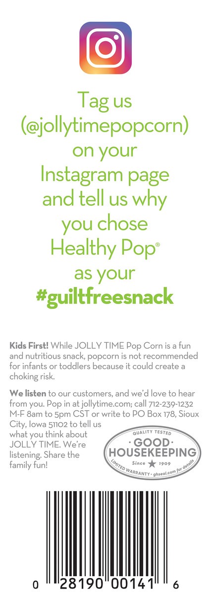 slide 9 of 12, Jolly Time 94% Fat Free 100 Calorie Healthy Pop Kettle Corn Microwave Mini Popcorn Bags, 4 ct