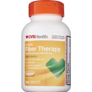 slide 1 of 1, CVS Health Soluble Fiber Therapy Caplets, 100 ct