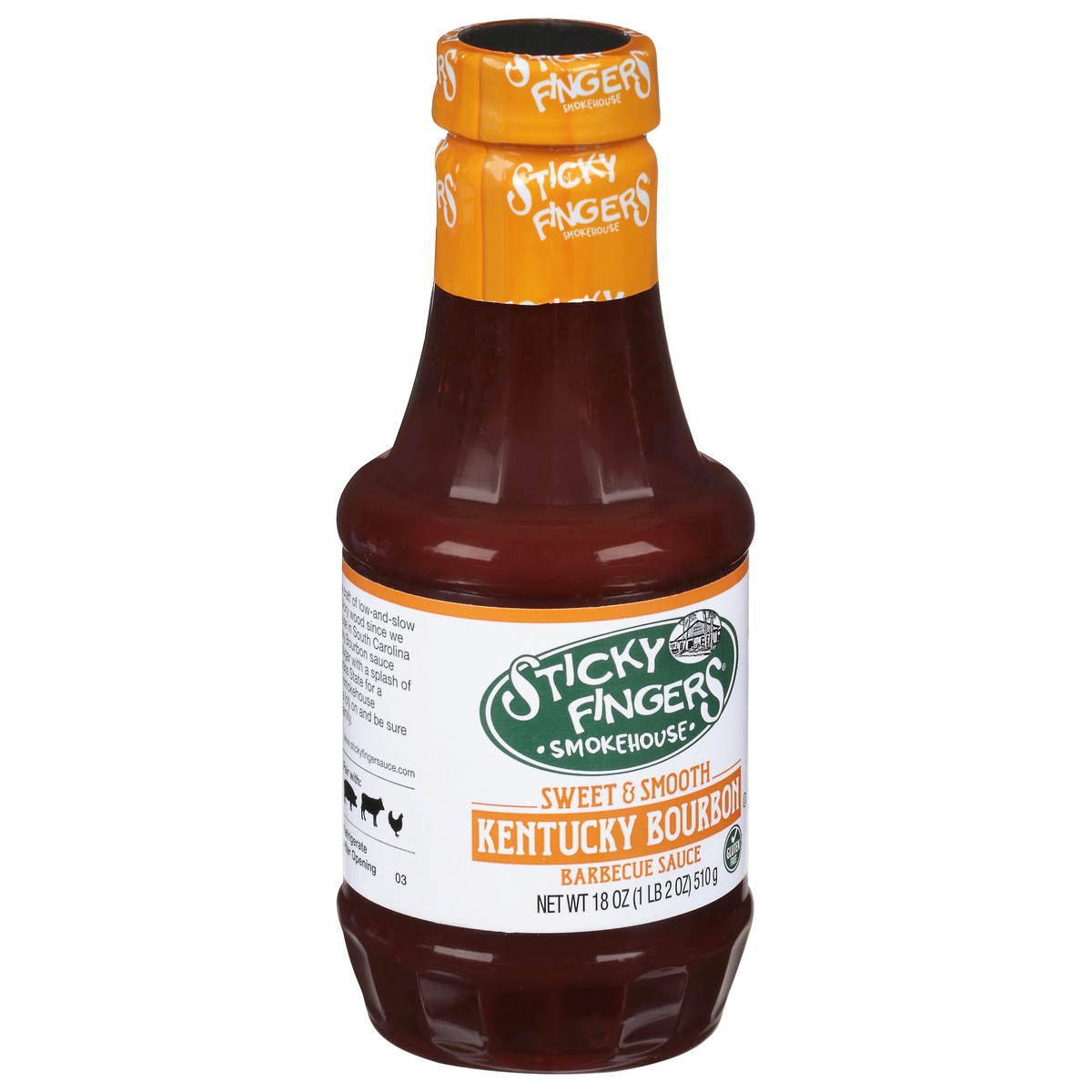 slide 3 of 9, Sticky Fingers Smokehouse Sweet & Smooth Kentucky Bourbon Barbecue Sauce 18 oz, 18 oz