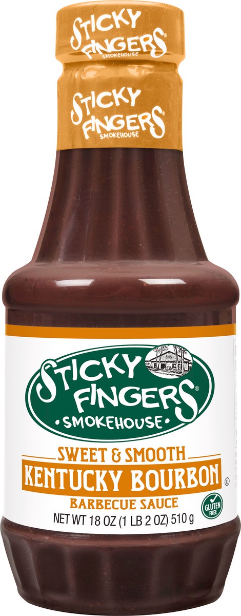 slide 5 of 9, Sticky Fingers Smokehouse Sweet & Smooth Kentucky Bourbon Barbecue Sauce 18 oz, 18 oz