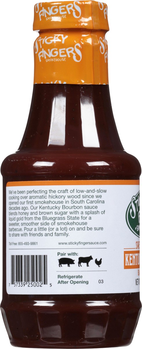 slide 4 of 9, Sticky Fingers Smokehouse Sweet & Smooth Kentucky Bourbon Barbecue Sauce 18 oz, 18 oz