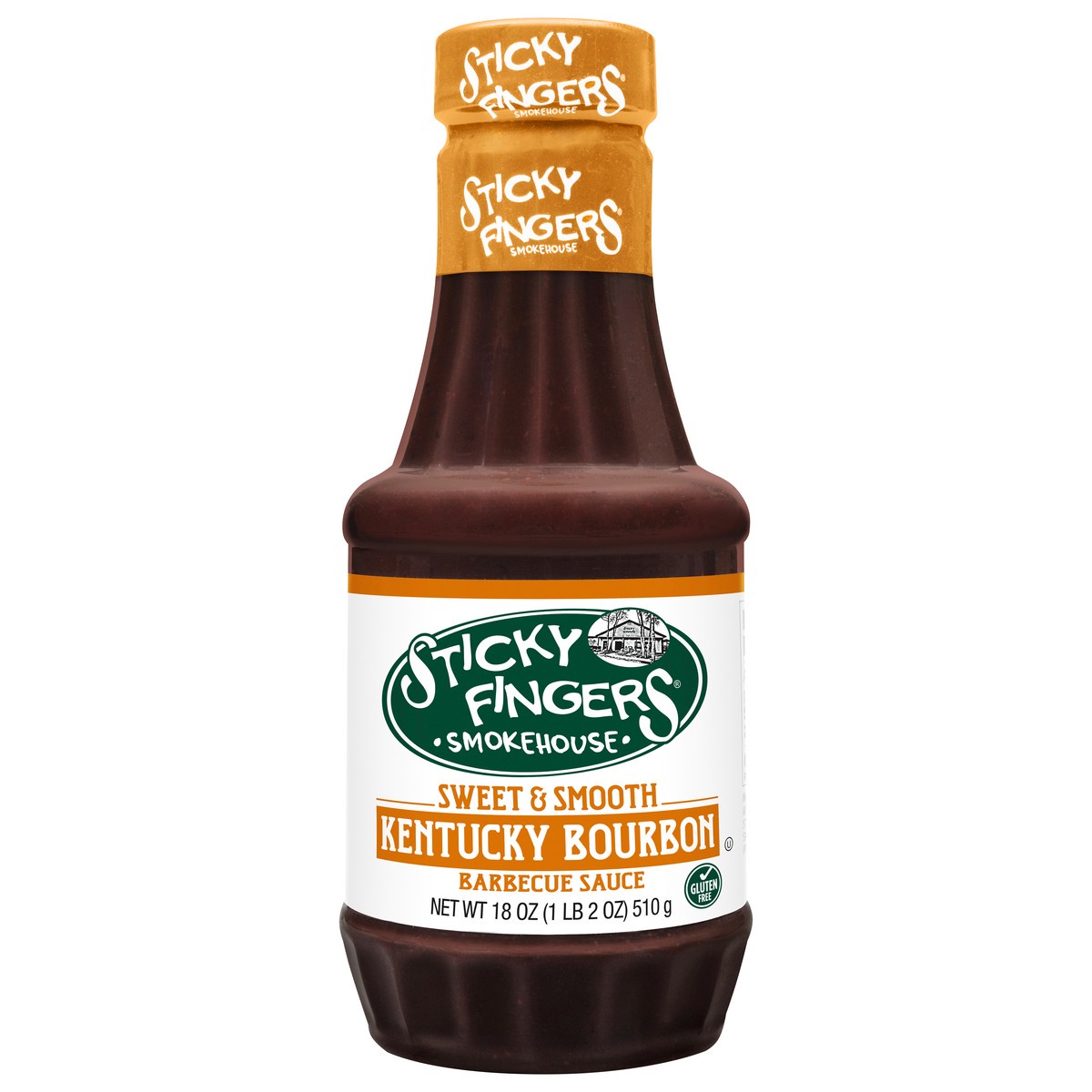 slide 1 of 9, Sticky Fingers Smokehouse Sweet & Smooth Kentucky Bourbon Barbecue Sauce 18 oz, 18 oz