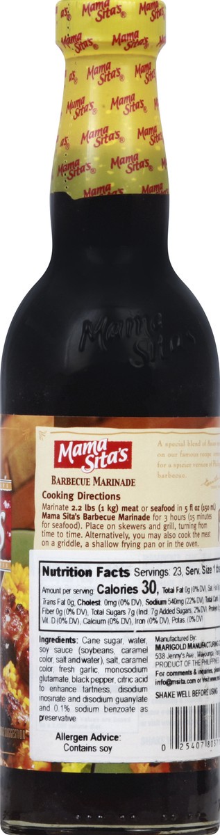 slide 7 of 10, Mama Sita's Marinade - 11.83 oz, 11.83 oz