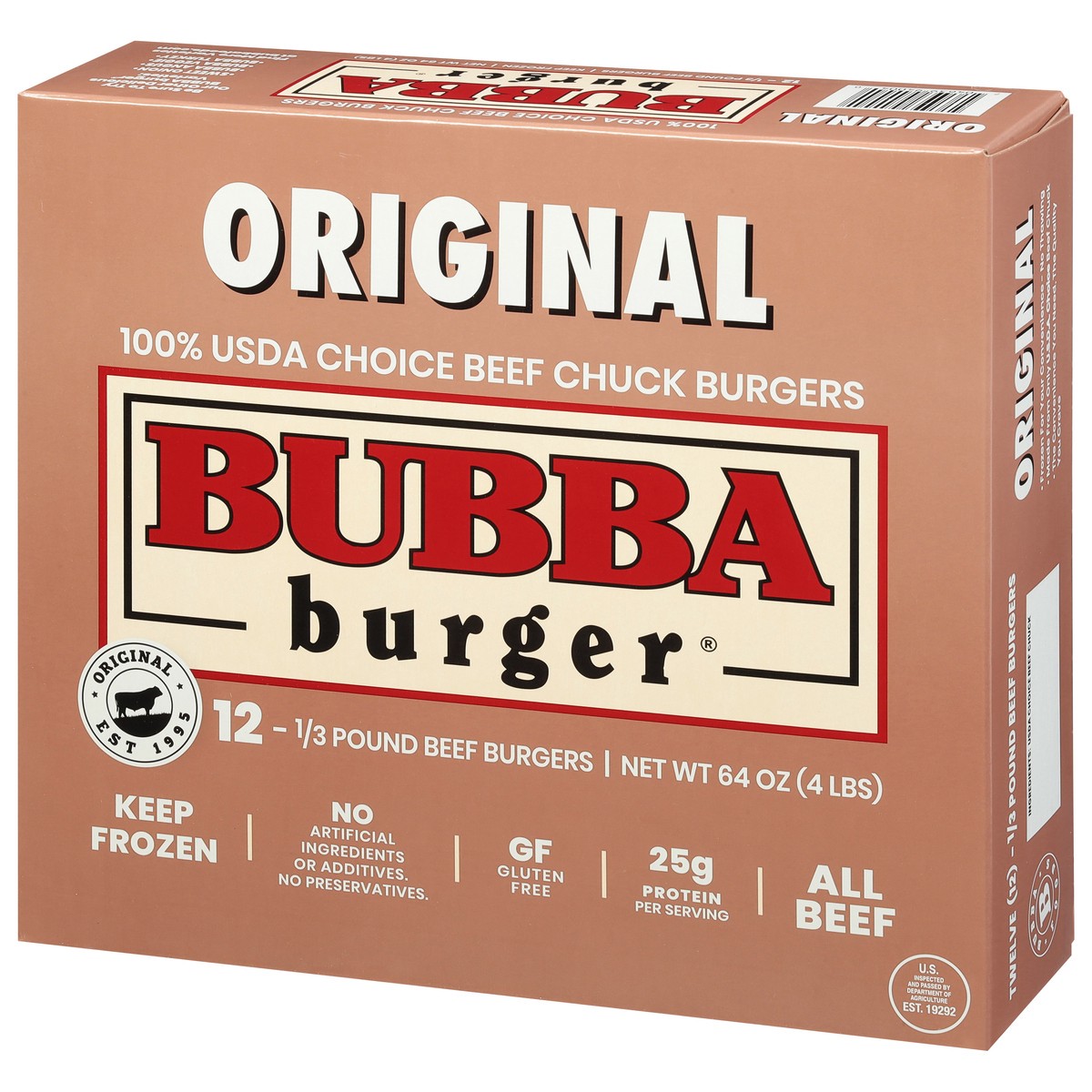 slide 3 of 11, BUBBA Burger Burgers 12 ea 4LB, 12 ct