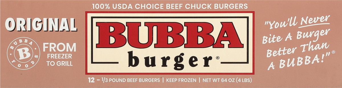 slide 8 of 11, BUBBA Burger Burgers 12 ea 4LB, 12 ct