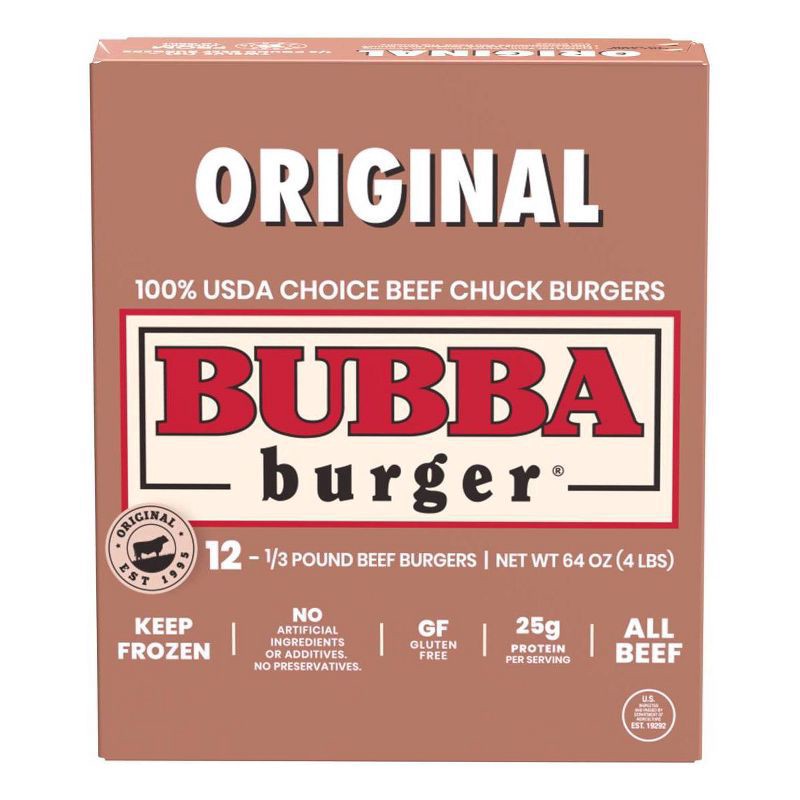 slide 1 of 11, BUBBA Burger Burgers 12 ea 4LB, 12 ct