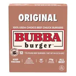 BUBBA Burger Burgers 12 ea 4LB