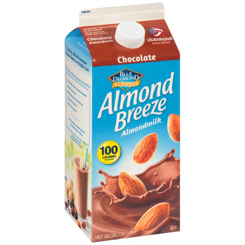 slide 1 of 1, Blue Diamond Almond Breeze Chocolate Almond Milk, 11 oz