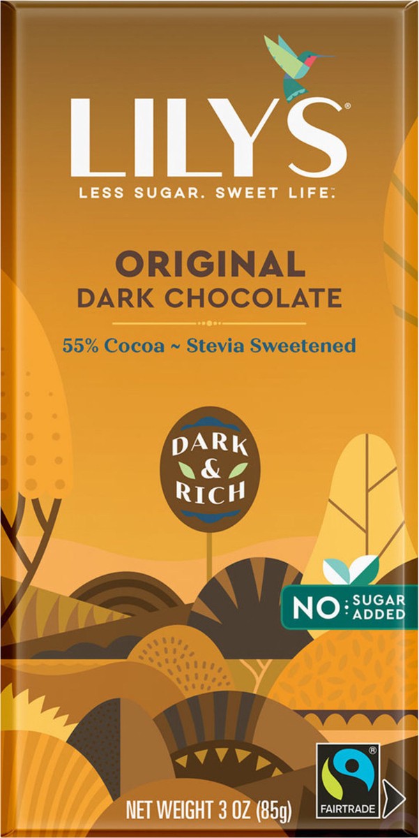 slide 3 of 3, Lily's Sweets Original Dark Chocolate Bar, 3 oz