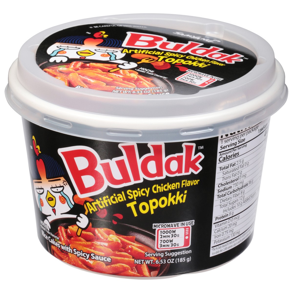 slide 6 of 9, Samyang Buldak Artificial Spicy Chicken Flavor Topokki 6.53 oz, 6.53 oz