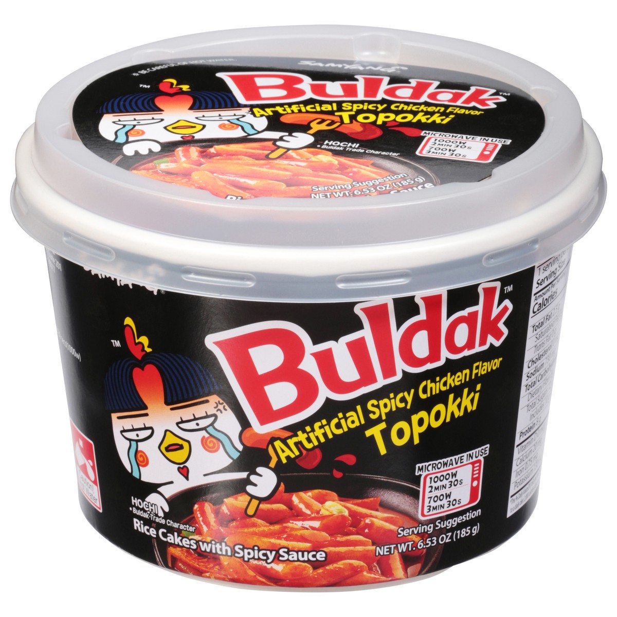 slide 1 of 9, Samyang Buldak Artificial Spicy Chicken Flavor Topokki 6.53 oz, 6.53 oz