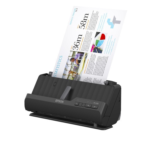 slide 6 of 9, Epson Workforce Compact Desktop Document Scanner, Es-C220, 1 ct