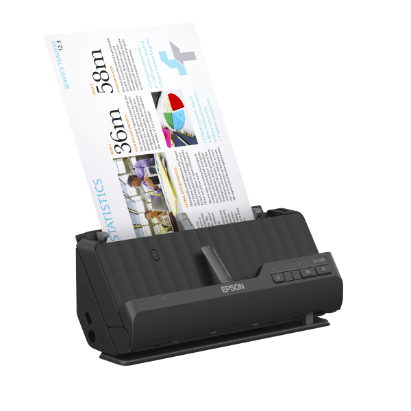 slide 4 of 9, Epson Workforce Compact Desktop Document Scanner, Es-C220, 1 ct