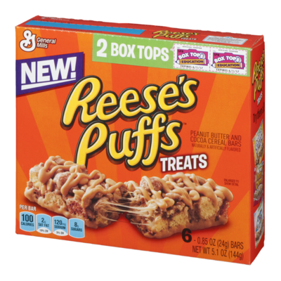 slide 1 of 1, Reese's Puffs General Mills Reese's Puffs Treats, 6 ct; 0.85 oz