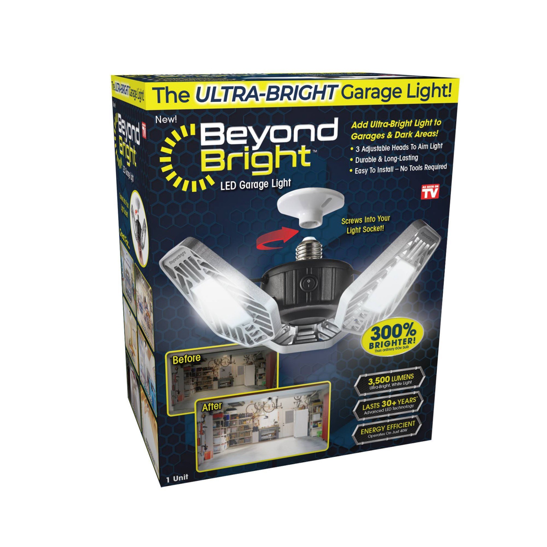 slide 1 of 11, Beyond Bright LED Garage Light 1 ea, 1 ct