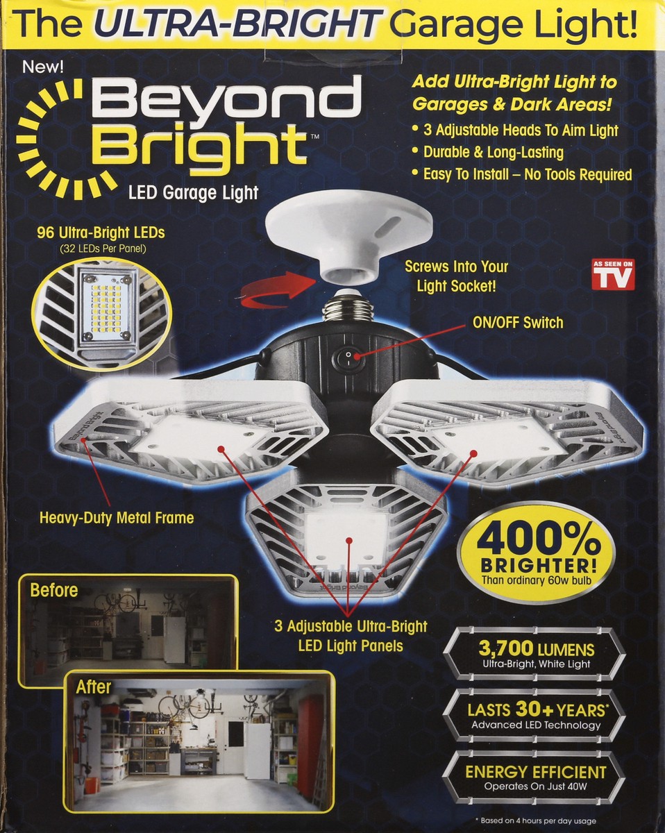 slide 10 of 11, Beyond Bright LED Garage Light 1 ea, 1 ct