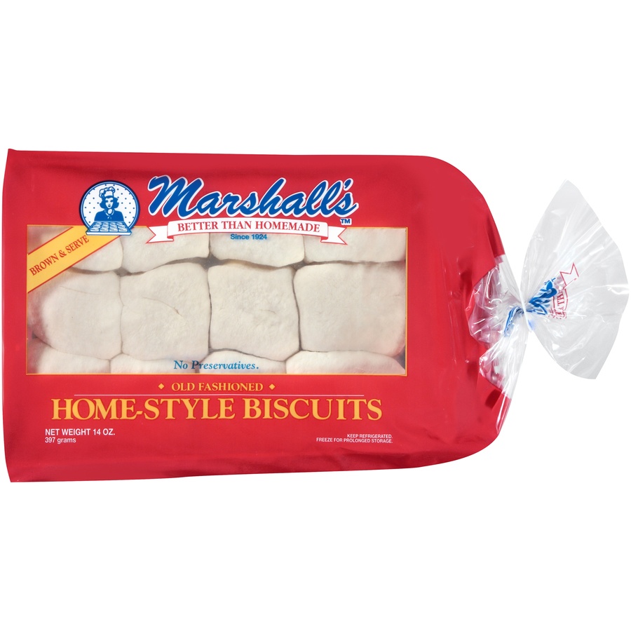 slide 1 of 1, Marshall's Old Fashioned Home-style Biscuits, 12 ct; 14 oz