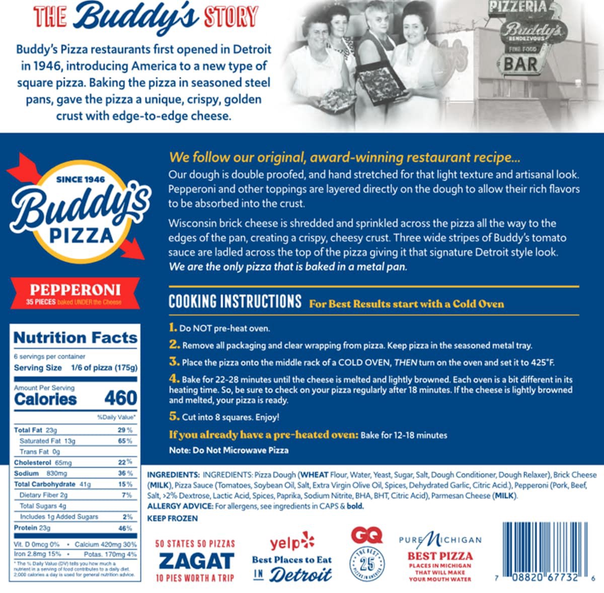 slide 5 of 5, Buddys Original Pepperoni Pizza, 31.5 oz