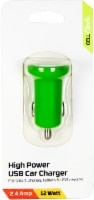 slide 1 of 1, Cellcandy High Power Usb Car Charger - Green, 1 ct