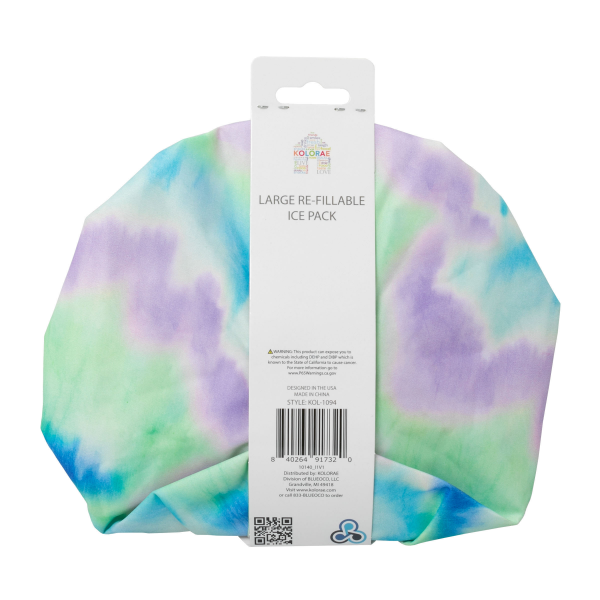 slide 15 of 17, Kolorae Large Re-Fillable Ice Pack Tie Dye, 1 ct