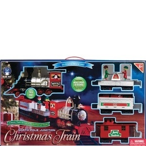 slide 1 of 1, Blue Hat Toy Company North Pole Junction Christmas Train Set, 1 ct