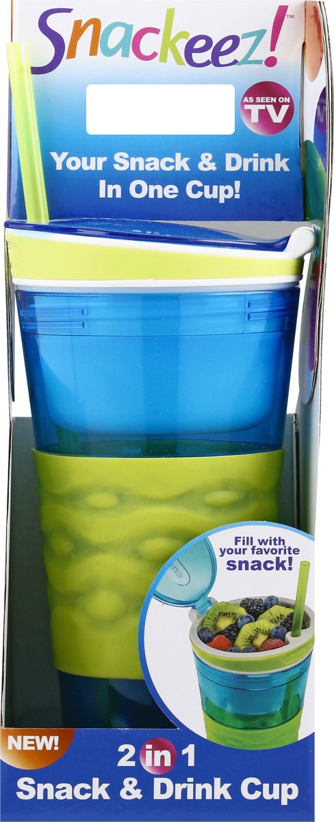 slide 1 of 11, Snackeez 2 in 1 Snack & Drink Cup 1 ea, 1 ct