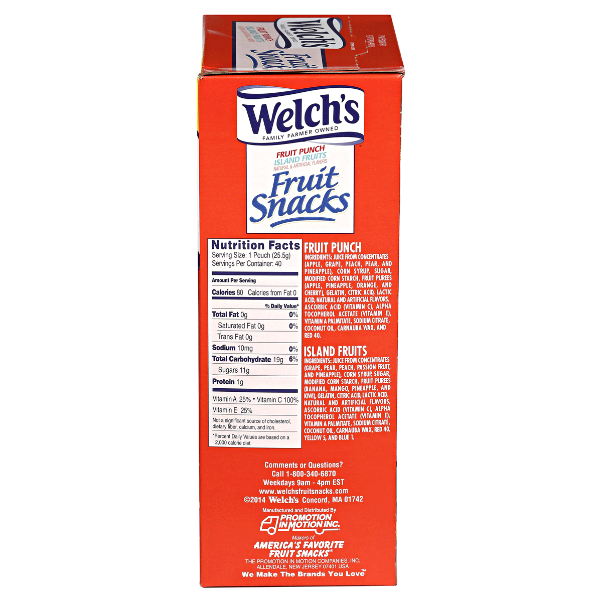 slide 3 of 7, Welch's Fruit Punch and Island Fruits Variety Pack, 40 ct; 36 oz