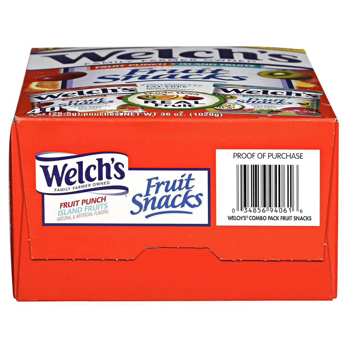 slide 7 of 7, Welch's Fruit Punch and Island Fruits Variety Pack, 40 ct; 36 oz