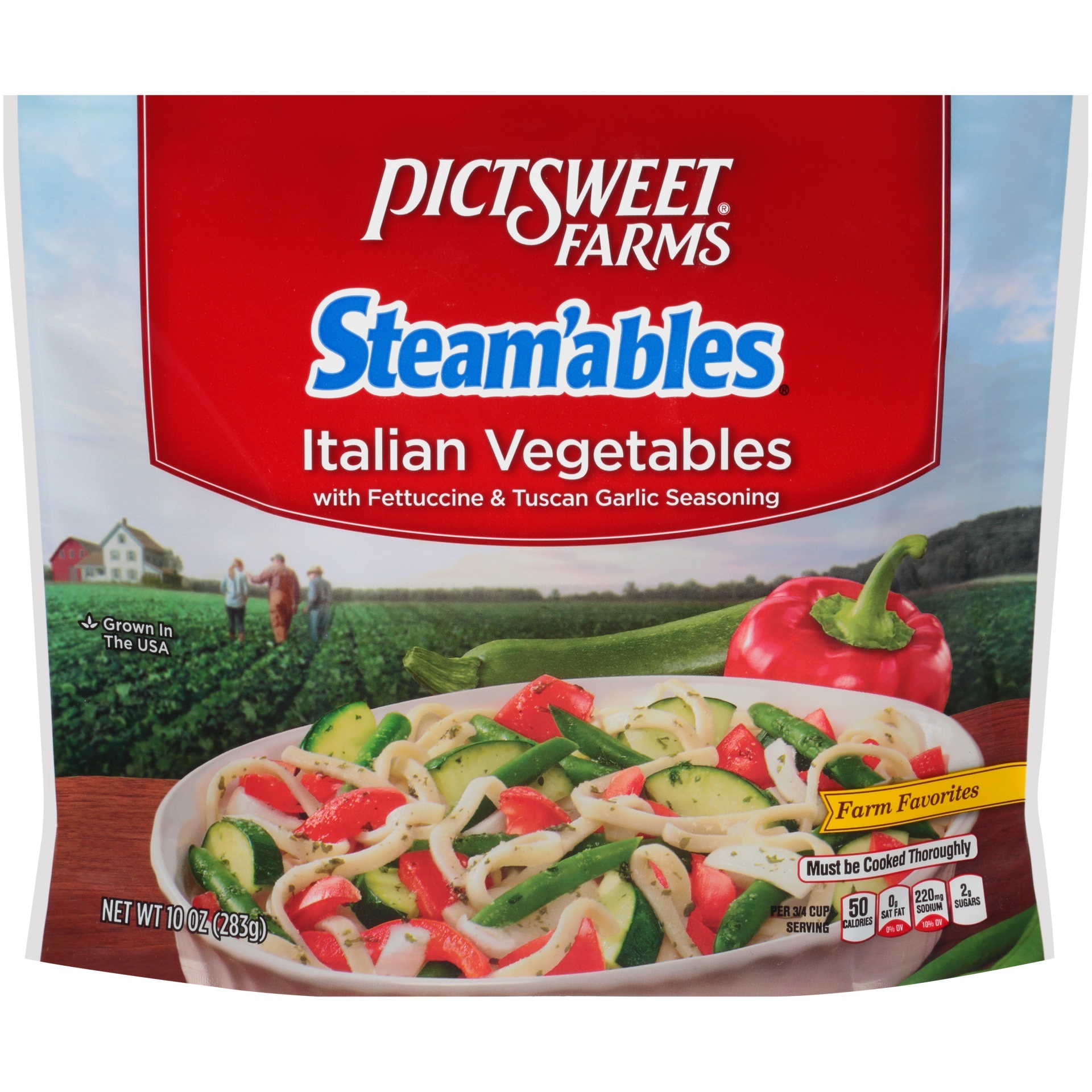 slide 1 of 1, PictSweet Italian Vegetables with Fettuccine, 12 oz