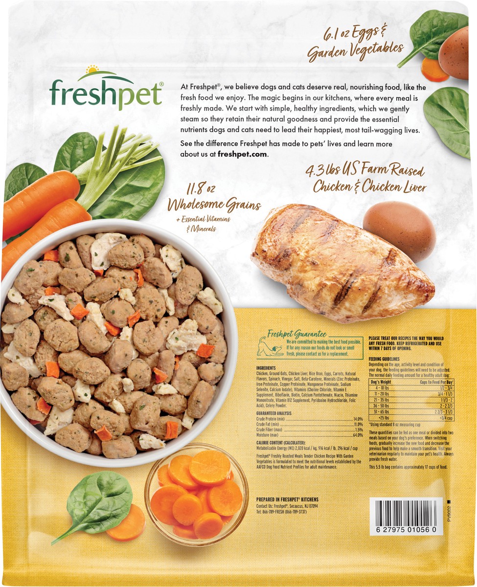 slide 2 of 3, Freshpet Select Roasted Meals Tender Chicken Recipe, 5.5 lb