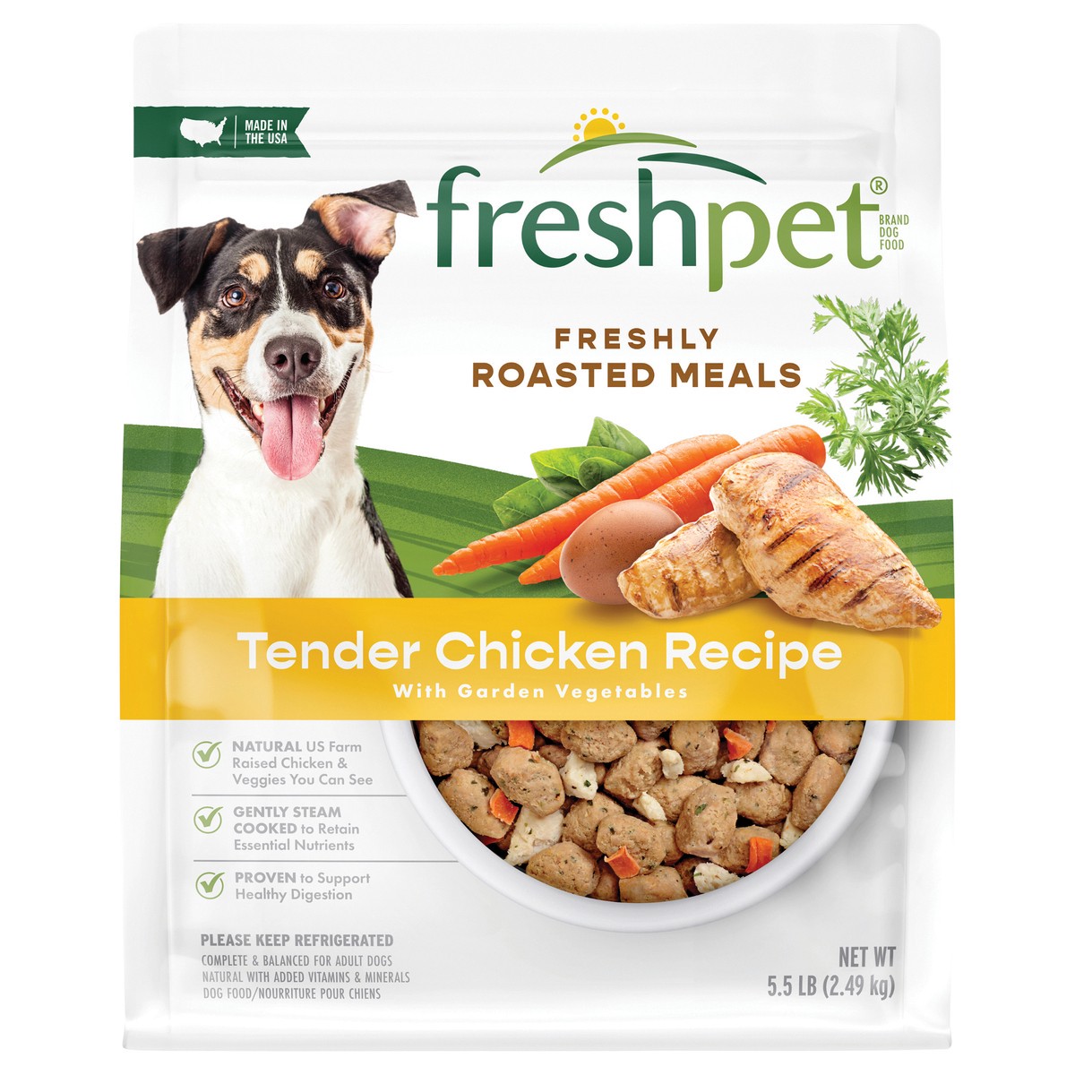 slide 1 of 3, Freshpet Select Roasted Meals Tender Chicken Recipe, 5.5 lb