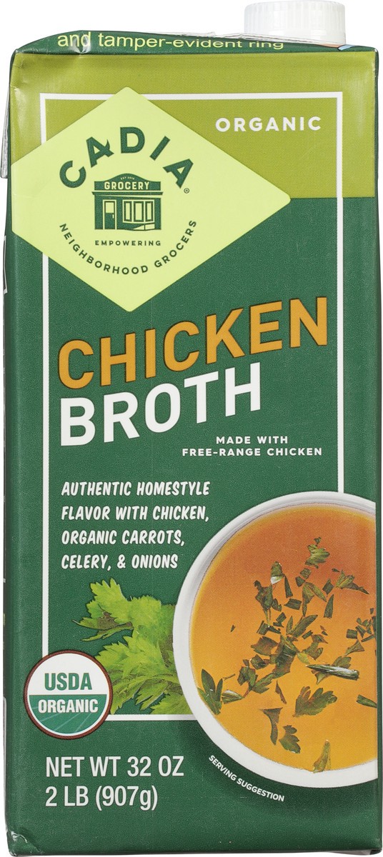 slide 6 of 9, Cadia Organic Chicken Broth 32 oz, 32 oz