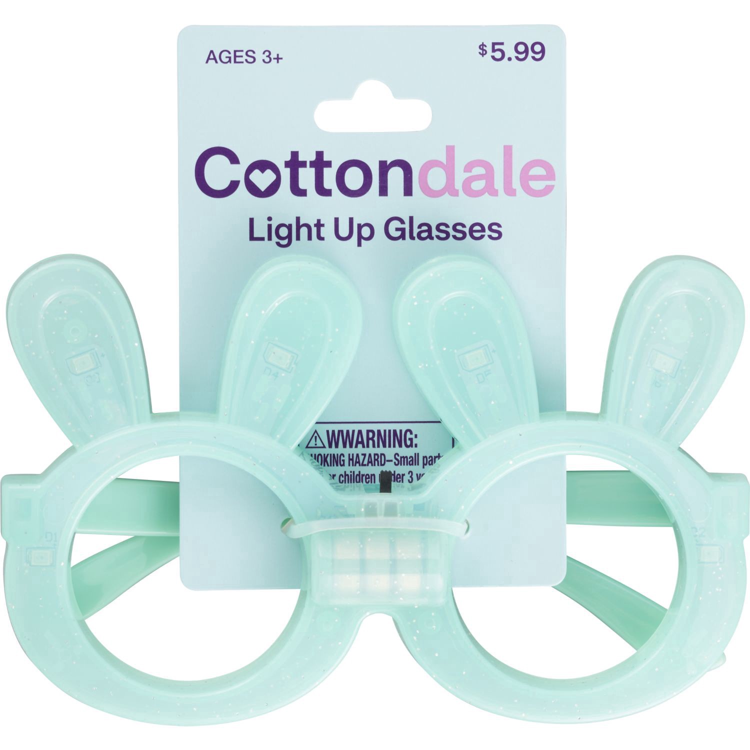 slide 1 of 1, COTTONDALE Light Up Glasses, 1 ct