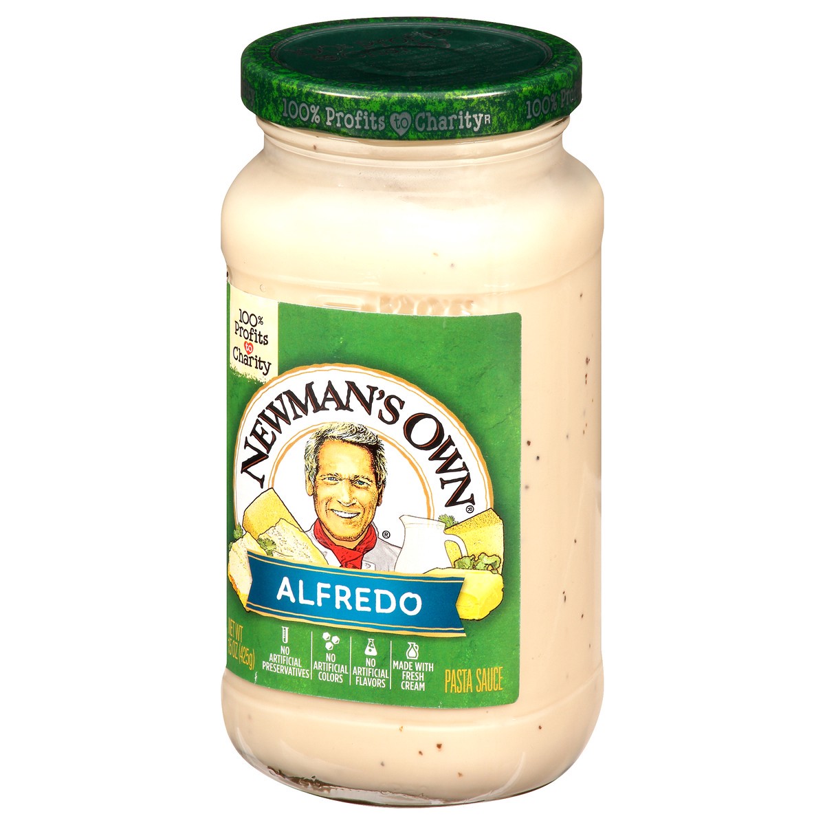 slide 9 of 11, Newman's Own Alfredo Pasta Sauce 15 oz, 15 oz