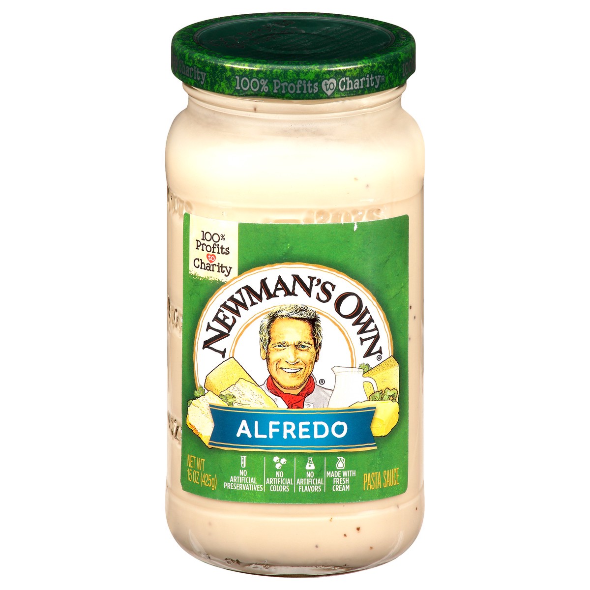 slide 3 of 11, Newman's Own Alfredo Pasta Sauce 15 oz, 15 oz