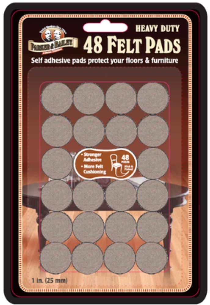 slide 1 of 1, Parker & Bailey Heavy Duty Felt Pads - Oatmeal, 48 ct