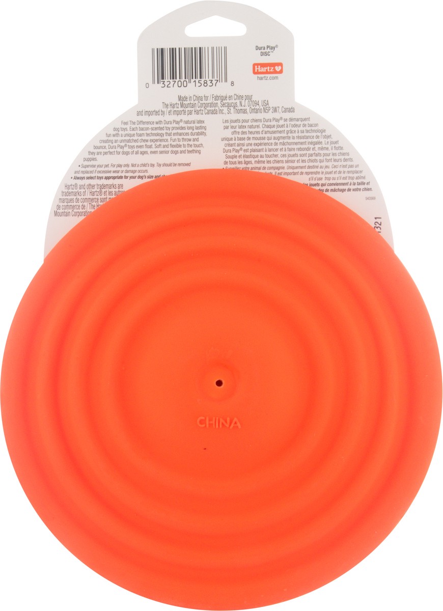 slide 6 of 11, Hartz Dura Play Disc Bacon Scented Dog Toy 1 ea, 1 ct