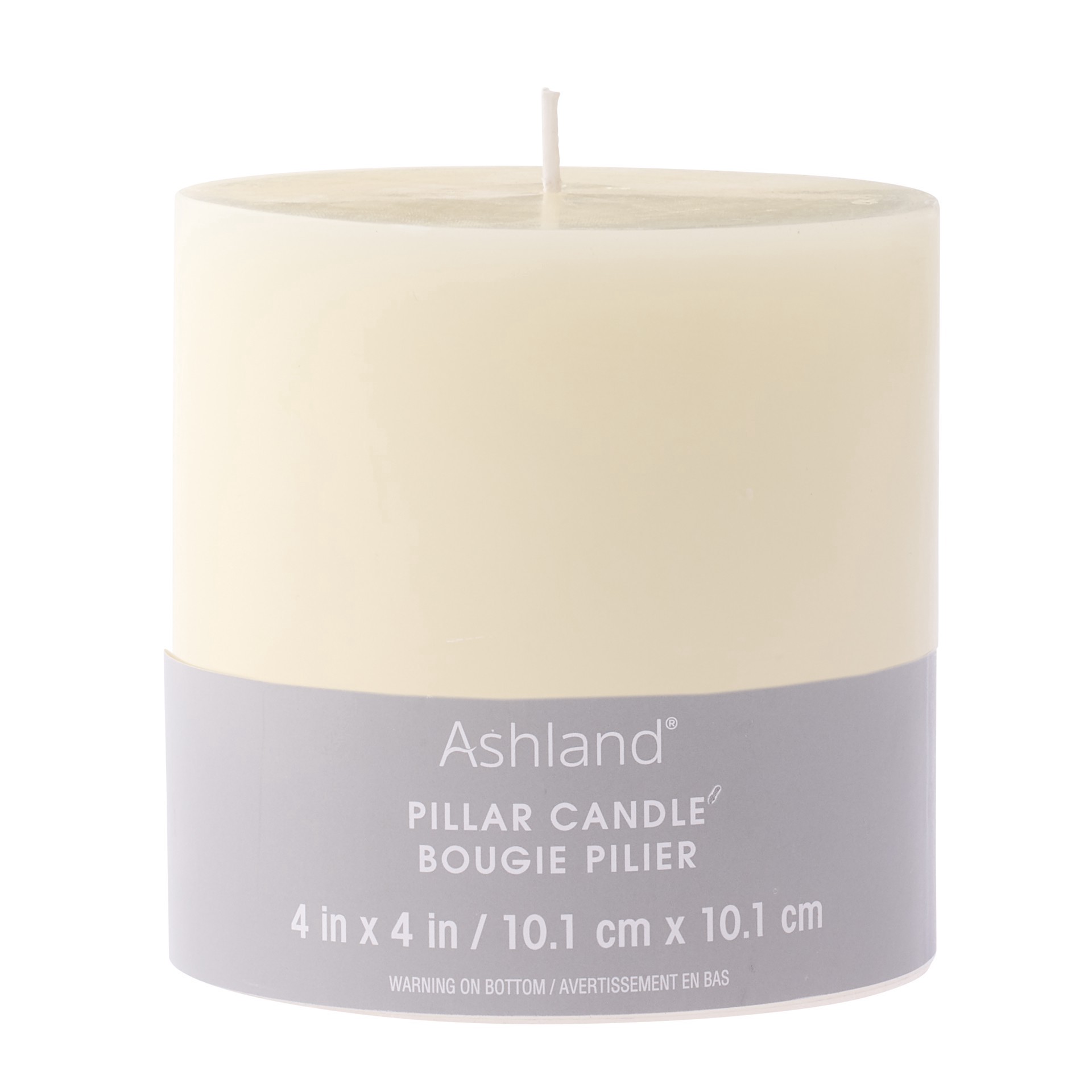 slide 5 of 6, 4" X 4" Ivory Pillar Candle By Ashland, 4 in x 4 in
