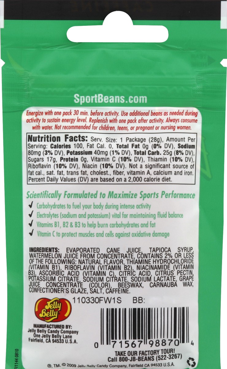 slide 4 of 4, Jelly Belly Sports Bean Extreme Watermelon, 1 oz