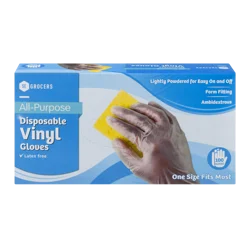 SE Grocers Gloves 100Ct All Purpose Vinyl