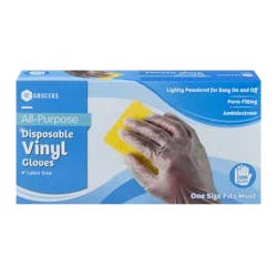SE Grocers Gloves 100Ct All Purpose Vinyl