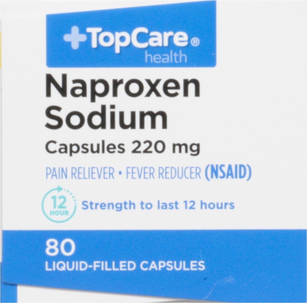 slide 8 of 13, TopCare Naproxen Sodium Liquid Gels, 80 ct