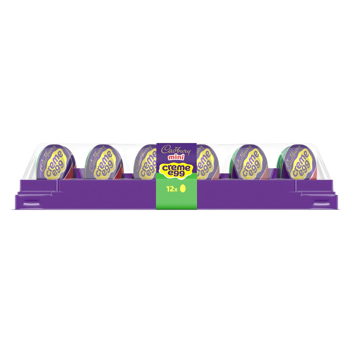 slide 1 of 7, CADBURY CREME EGG Milk Chocolate with a Soft Fondant Center Mini Eggs Candy, Easter, 3.8 oz, Carton (12 Pieces), 3.8 oz