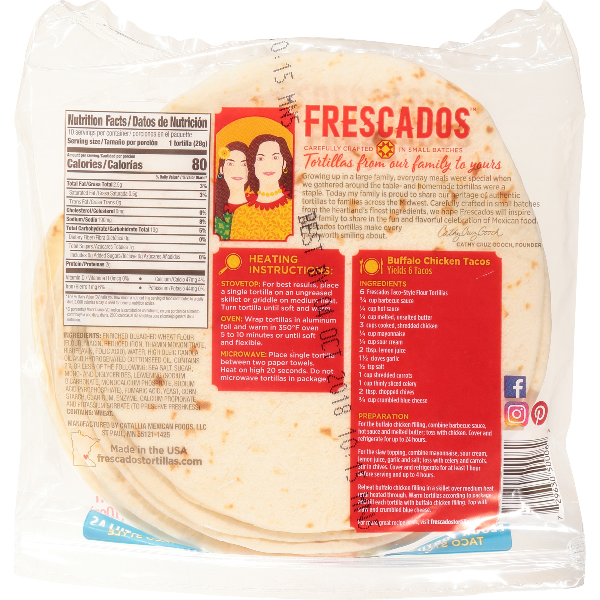slide 4 of 6, Frescados Taco Style Small Flour Tortillas, 10 oz