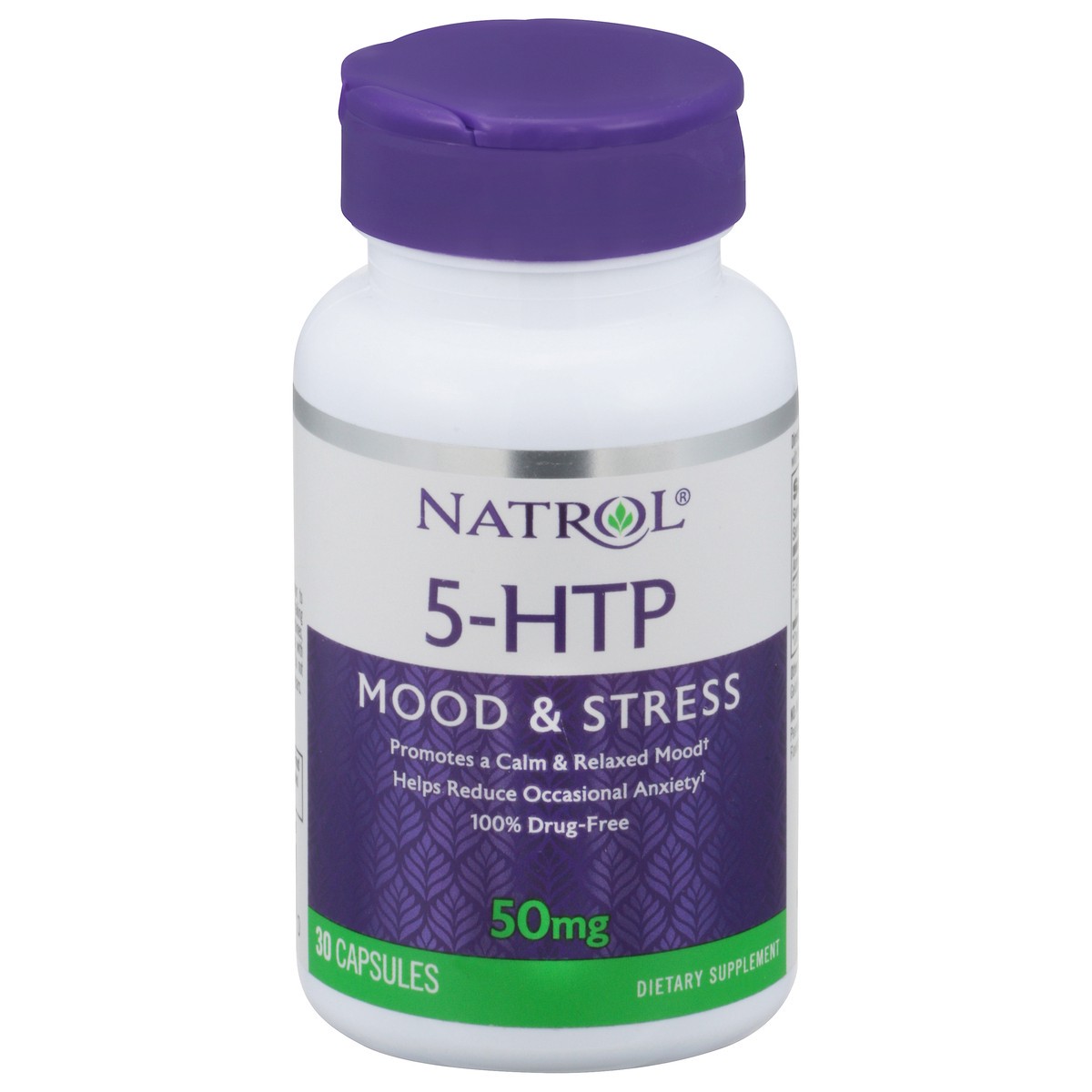 slide 1 of 9, Natrol Capsules Mood & Stress 50 mg 5-HTP 30 ea, 30 ct